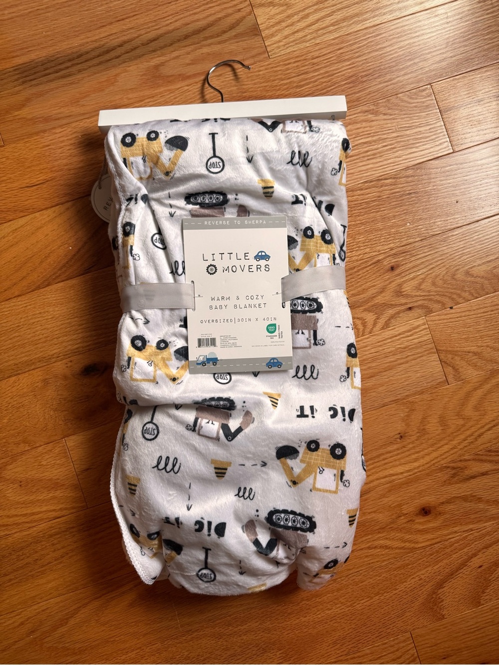 Baby Blanket - construction vehicles